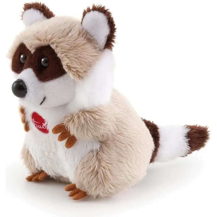 Trudi 51189 Waschbär von Braun, Spielzeug-Weiß Plüsch Stofftier – Spielzeug (Waschbär, Beige, Braun, Weiß, 90 mm)