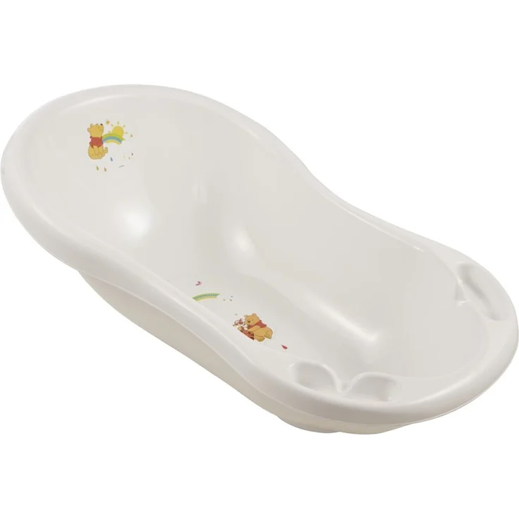 keeeper Babybadewanne mit Stöpsel, Winnie Pooh Weiß, Ab 0 bis ca. 12 Monate, 84 cm lang, ergonomisch – Bild 1