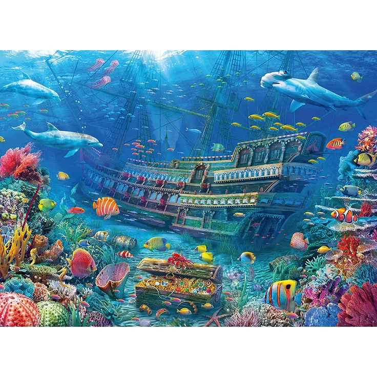 Ravensburger Kinder Puzzle XXL 200 Teile Versunkenes Schiff – Bild 2