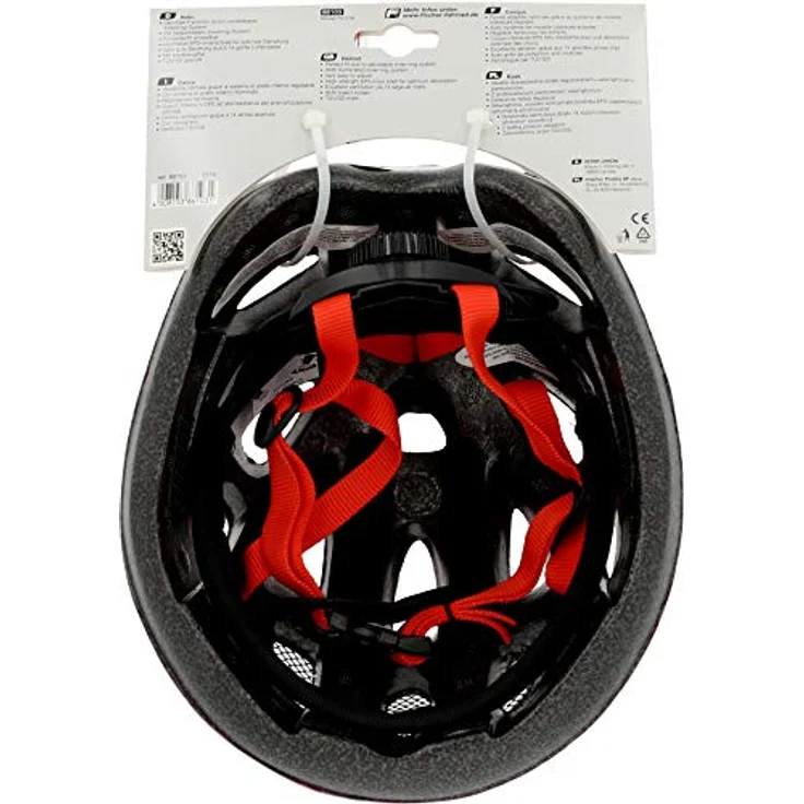 Fischer Fahrradhelm Herz XS/S rot mit Herzen – Bild 3