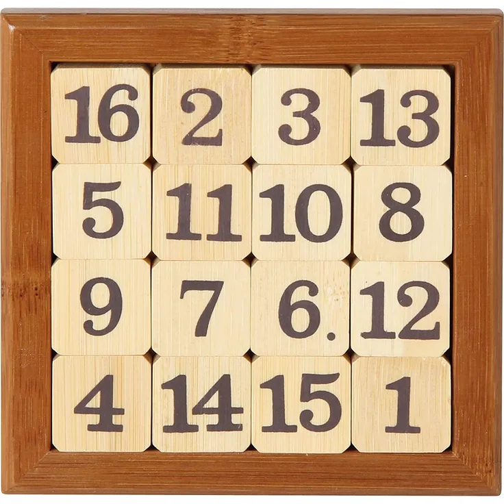 Bartl 102237 Schiebepuzzle aus Bambus