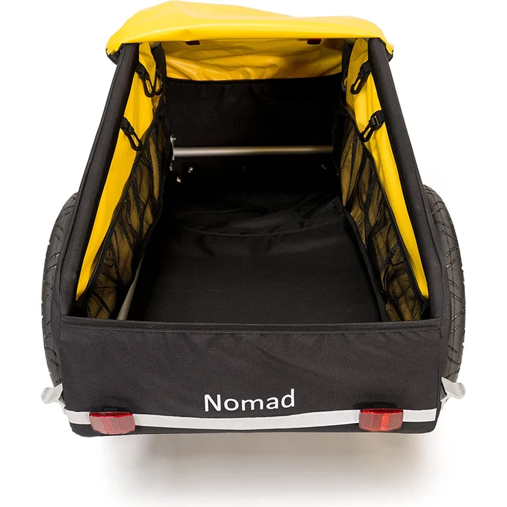 Burley 'Nomad' Lasten Fahrradanhänger Schwarz Gelb – Bild 4