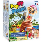 TOMY Kinderspiel "Pop Up Pirate", Hochwertiges Aktionsspiel für die Familie, Piratenspiel zur Verfeinerung der Geschicklichkeit Ihres Kindes, Gesellschaftsspiel ab 4 Jahren, Pop up Spiel