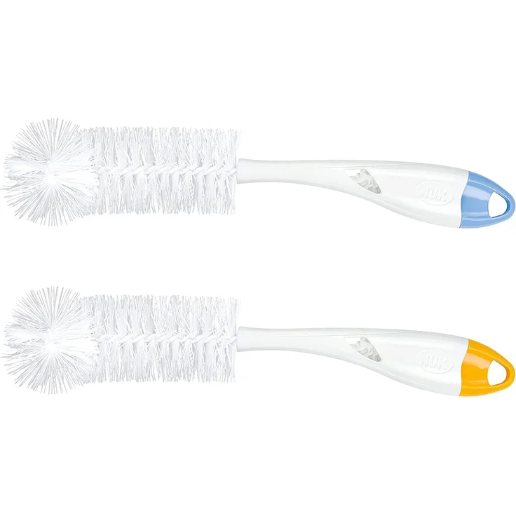 NUK Flaschenbürste mit integrierter Saugerbürste im ergonomischen Griff, für Flaschen und Sauger, 1 Stück, Farbe nicht frei wählbar – Bild 5