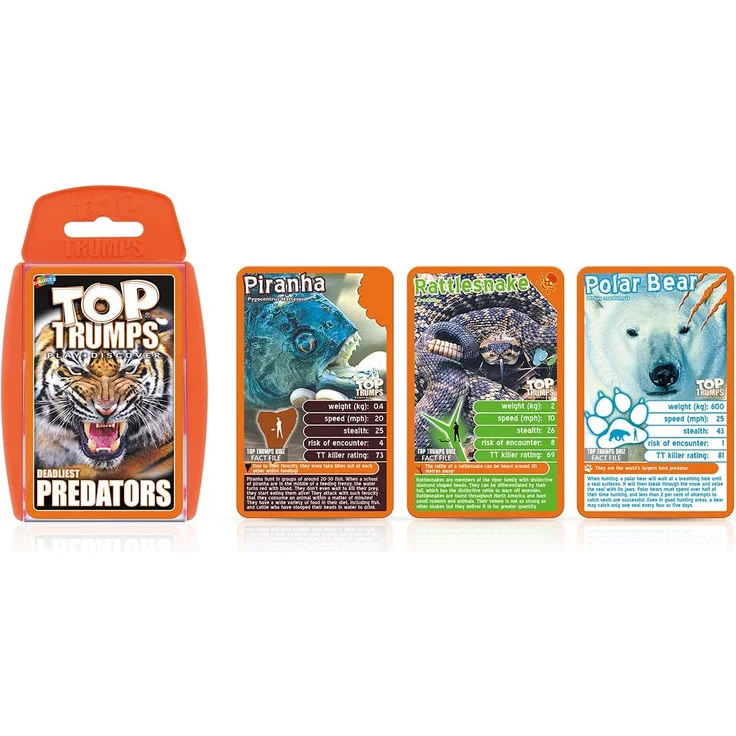 Deadliest Predators Top Trumps Kartenspiel – Bild 5