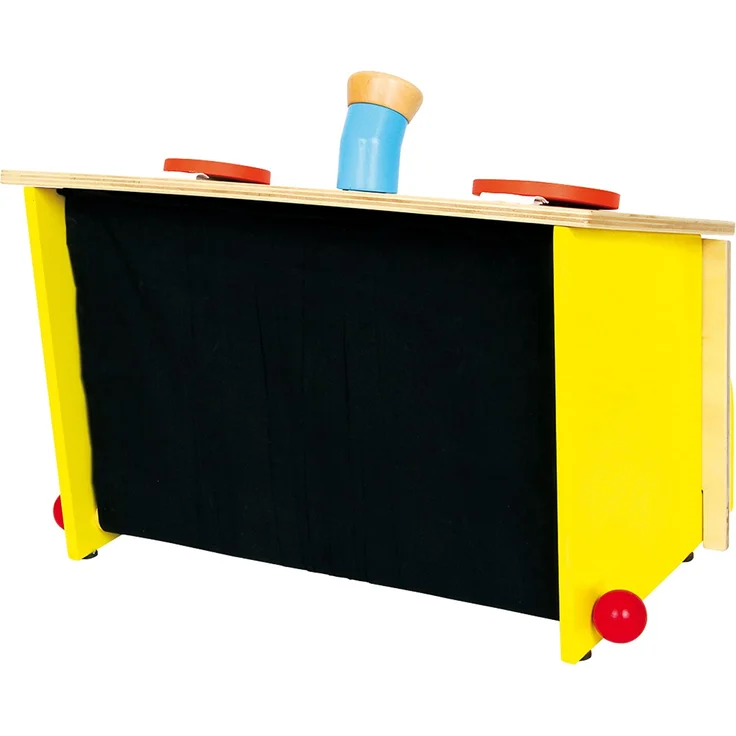 small foot 6989 Fühl-Box aus Holz, Sinnesspiel schult spielerisch den Tast- Hör- und Sehsinn, ab 3 Jahren – Bild 3