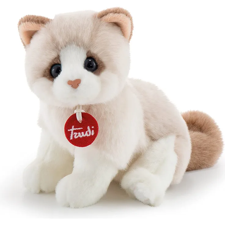 Trudi 20872 Katze Brad Plüsch, Weiß/beige, 24 cm