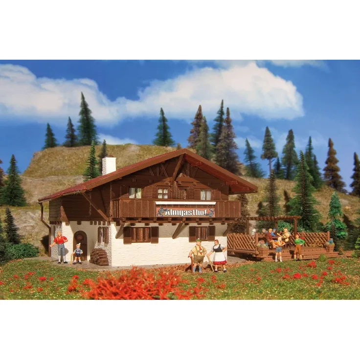 Vollmer 43960 H0 Almgasthof mit Holzterasse
