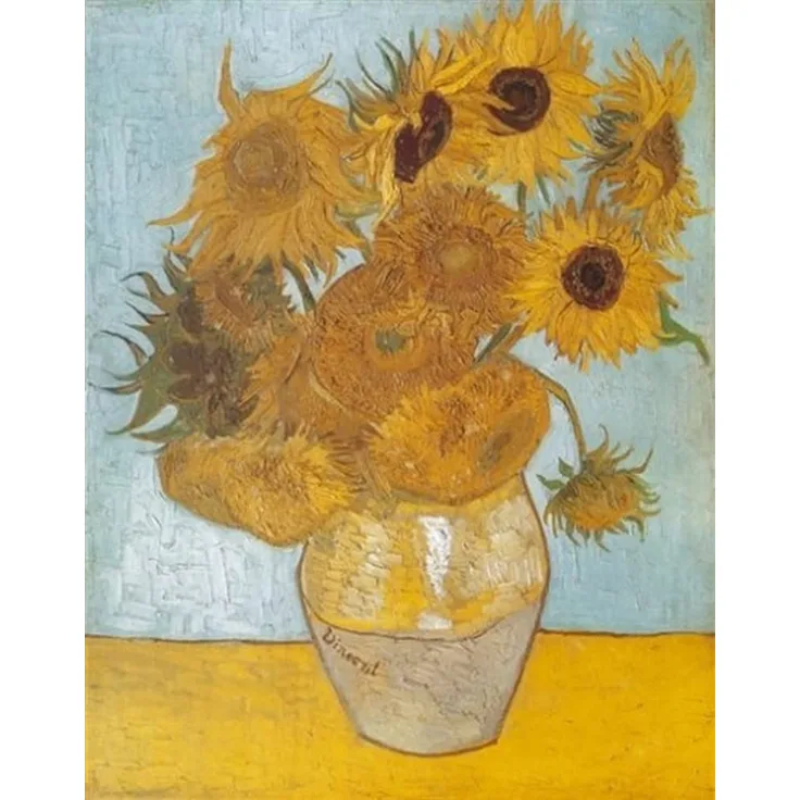 Clementoni 5314386 Puzzle - Van Gogh: Vase mit Sonnenblumen (1000 Teile)