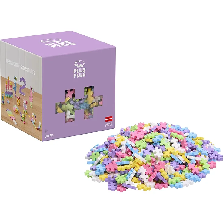 Plus-Plus 9603312 Mini Bausteine 600 Stück, Pastell