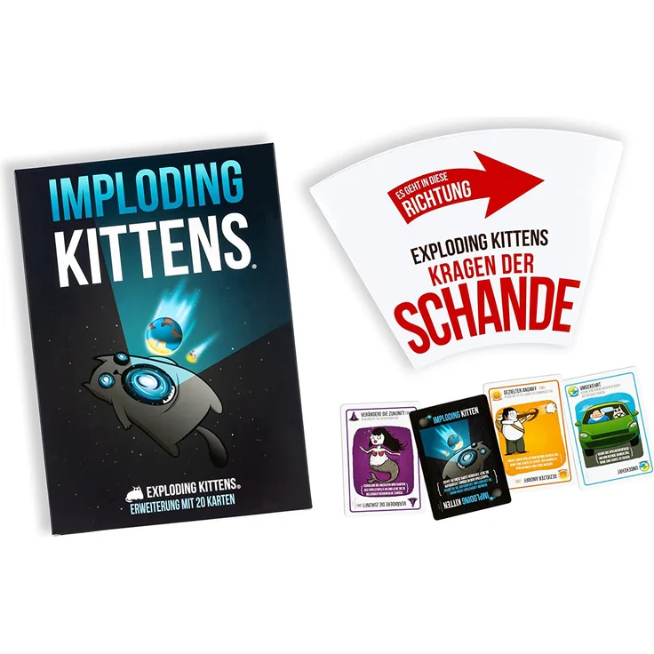 Asmodee EKG-1EXP Imploding Kittens: Die erste Spielerweiterung von Exploding Kittens, Englisch – Bild 3