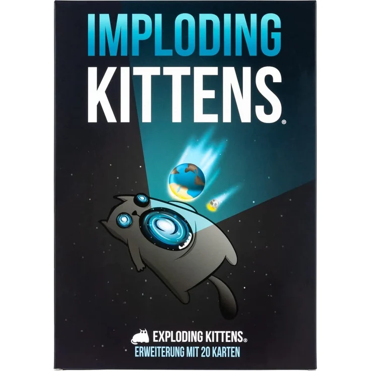 Asmodee EKG-1EXP Imploding Kittens: Die erste Spielerweiterung von Exploding Kittens, Englisch – Bild 2