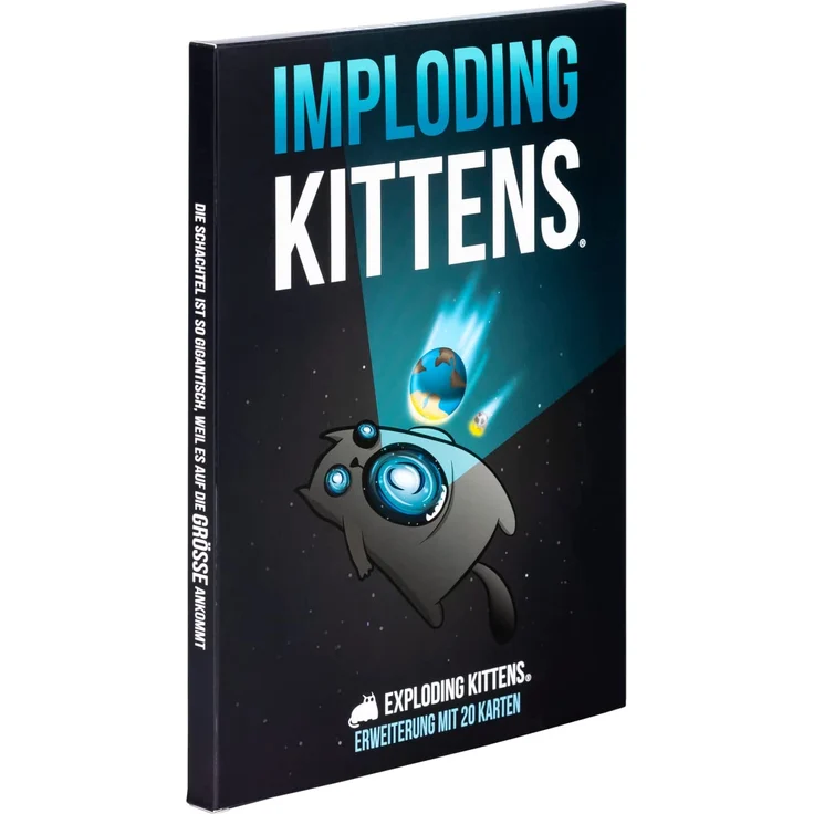 Asmodee EKG-1EXP Imploding Kittens: Die erste Spielerweiterung von Exploding Kittens, Englisch – Bild 1