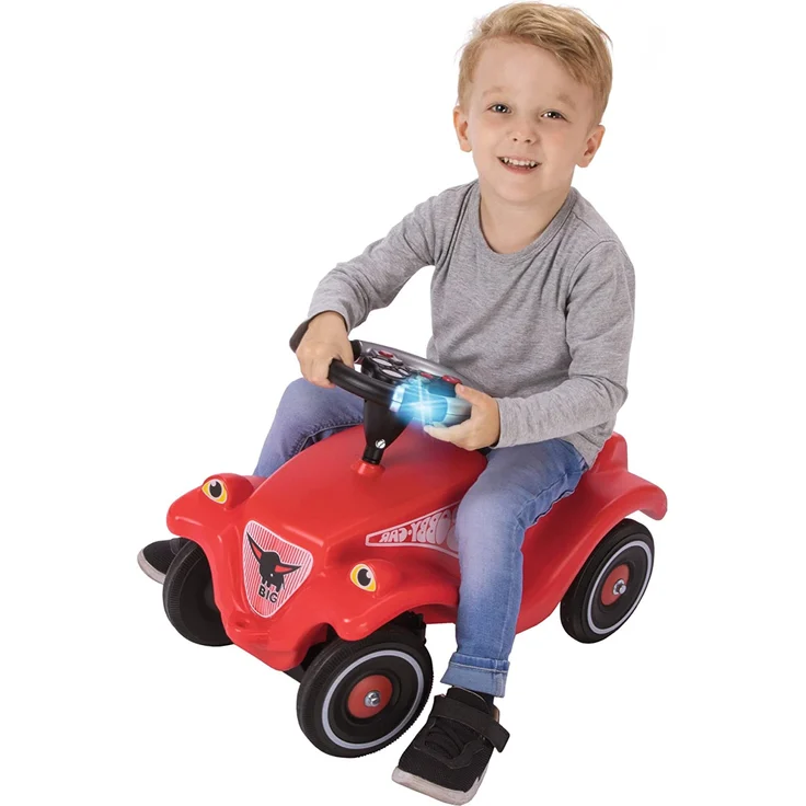 BIG 'BIG-Rescue-Sound-Wheel', Lenkrad mit verschiedenen Rettungs Sounds, für Bobby Cars ab dem Baujahr 2010, sowie für BIG Traktoren, Spielzeuglenkrad, ab 1 Jahr – Bild 3