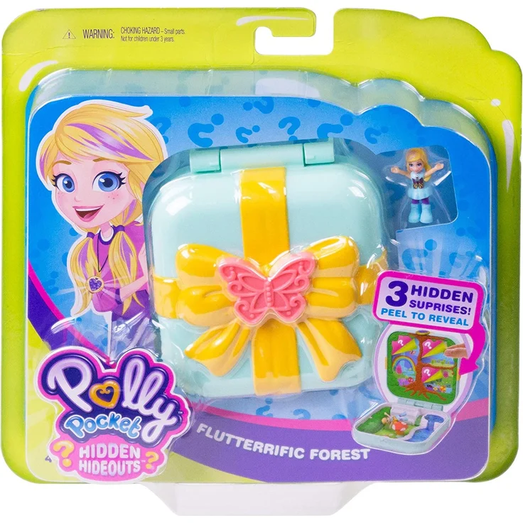 Polly Pocket GDK79- Verborgene Schätze Schmetterlingswald Schatulle, Puppen Spiezeug ab 4 Jahren – Bild 5