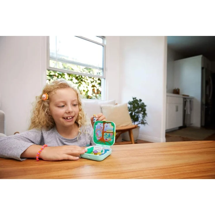 Polly Pocket GDK79- Verborgene Schätze Schmetterlingswald Schatulle, Puppen Spiezeug ab 4 Jahren – Bild 12