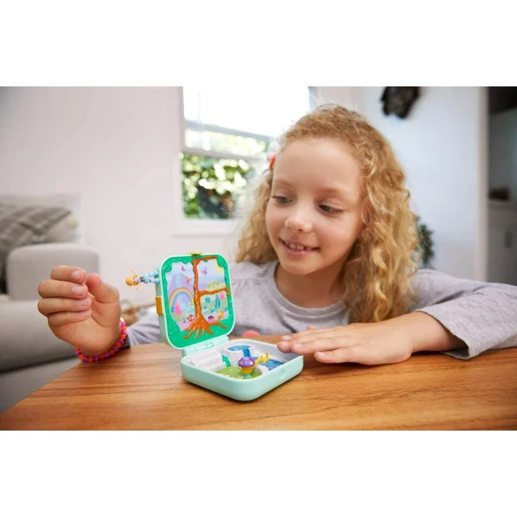 Polly Pocket GDK79- Verborgene Schätze Schmetterlingswald Schatulle, Puppen Spiezeug ab 4 Jahren – Bild 10