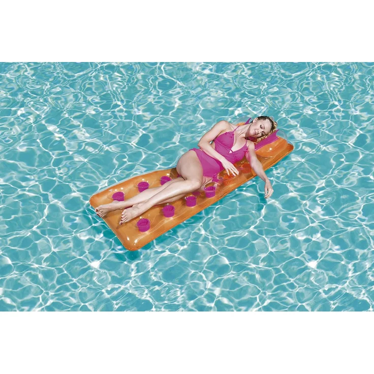 Bestway 43015 Grün Transparent Gelb Schwimmende Matratze Vinyl 630 mm 175 cm 260 mm – Bild 3