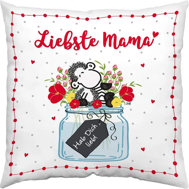 Baumwoll-Kissen "Liebste Mama"