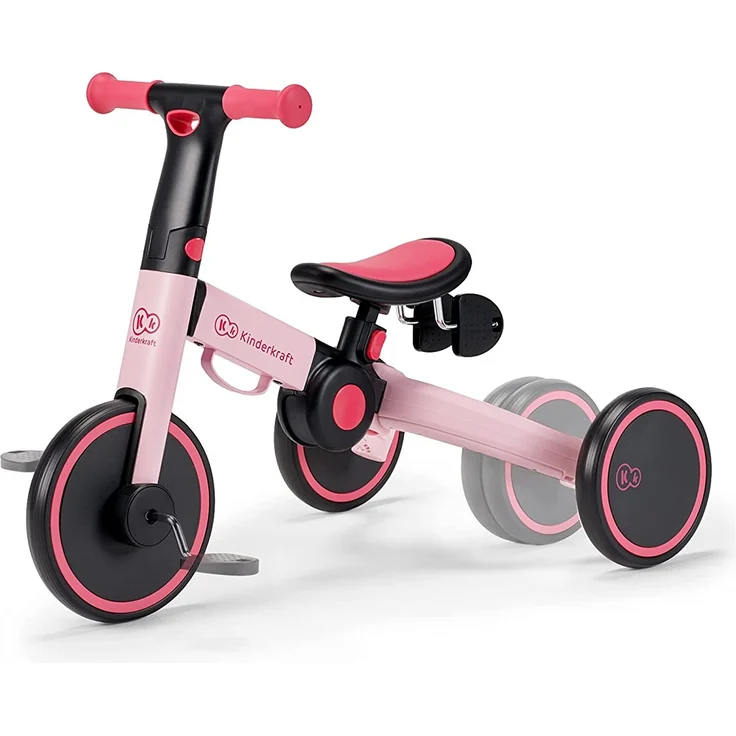 KinderKraft KINDERKRAFT 3-WHEEL BIKE 4TRIKE CANDY PINK – Bild 1