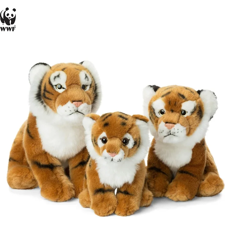WWF WWF00606 Plüsch Tiger, realistisch gestaltetes Plüschtier, ca. 23 cm groß und wunderbar weich – Bild 6