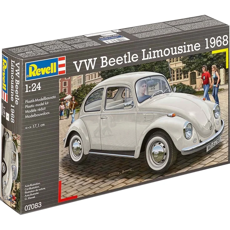 Revell Modellbausatz Auto 1:24 - Volkswagen VW Käfer 1968 (VW Beetle) im Maßstab 1:24, Level 4, originalgetreue Nachbildung mit vielen Details, 07083 – Bild 11