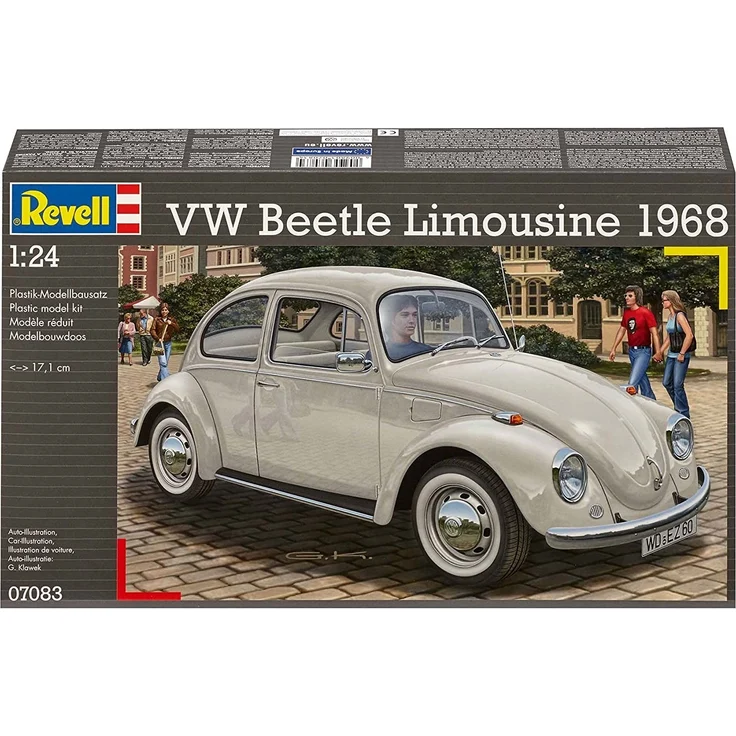 Revell Modellbausatz Auto 1:24 - Volkswagen VW Käfer 1968 (VW Beetle) im Maßstab 1:24, Level 4, originalgetreue Nachbildung mit vielen Details, 07083 – Bild 2