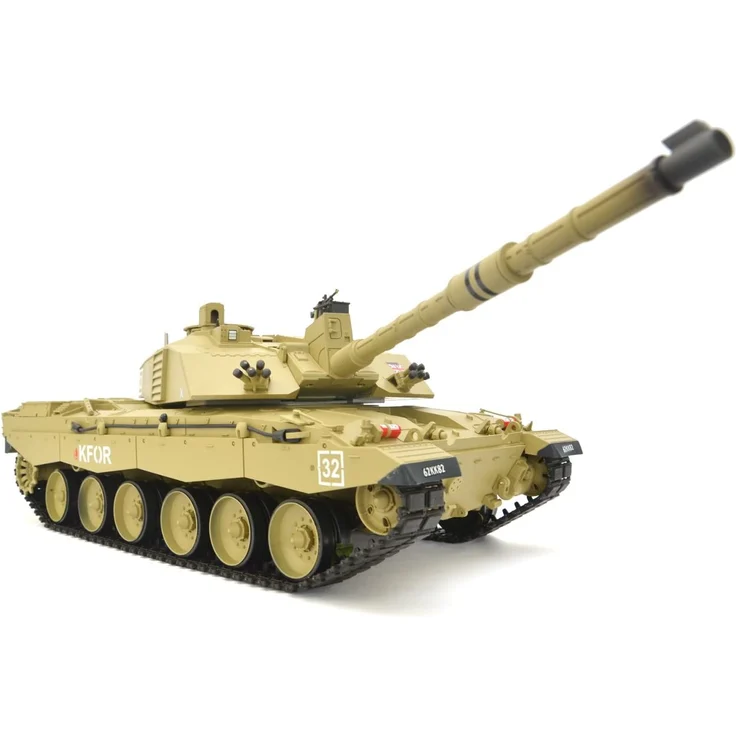 RC Panzer "Britischer Challenger 2" Heng Long 1:16 mit Rauch&Sound und Stahlgetriebe -2,4Ghz -V6. 0 – Bild 7