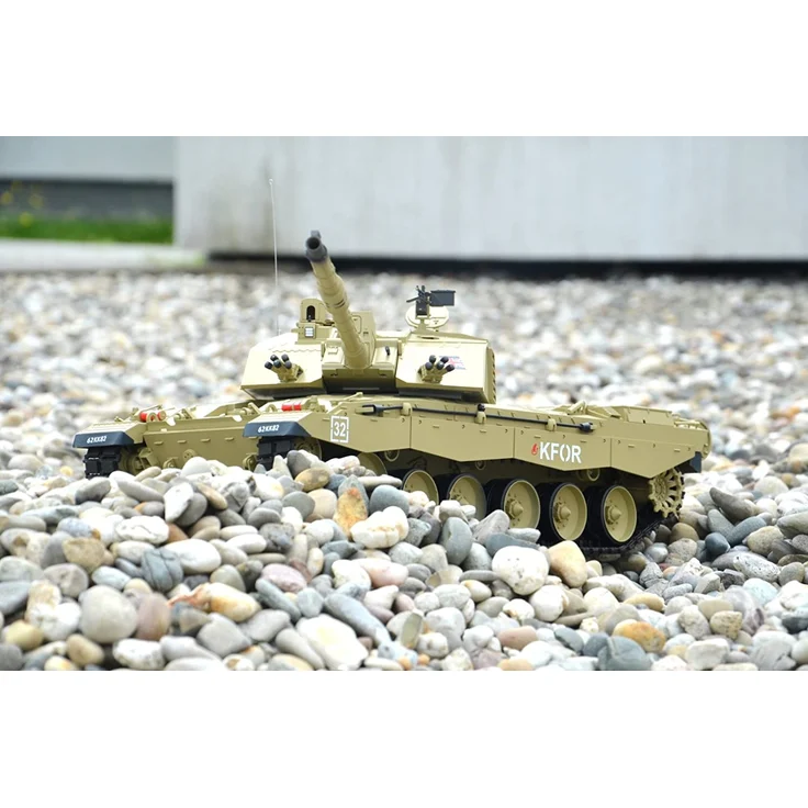 RC Panzer "Britischer Challenger 2" Heng Long 1:16 mit Rauch&Sound und Stahlgetriebe -2,4Ghz -V6. 0 – Bild 5