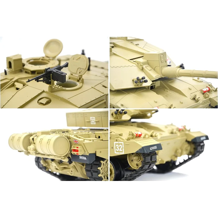 RC Panzer "Britischer Challenger 2" Heng Long 1:16 mit Rauch&Sound und Stahlgetriebe -2,4Ghz -V6. 0 – Bild 6
