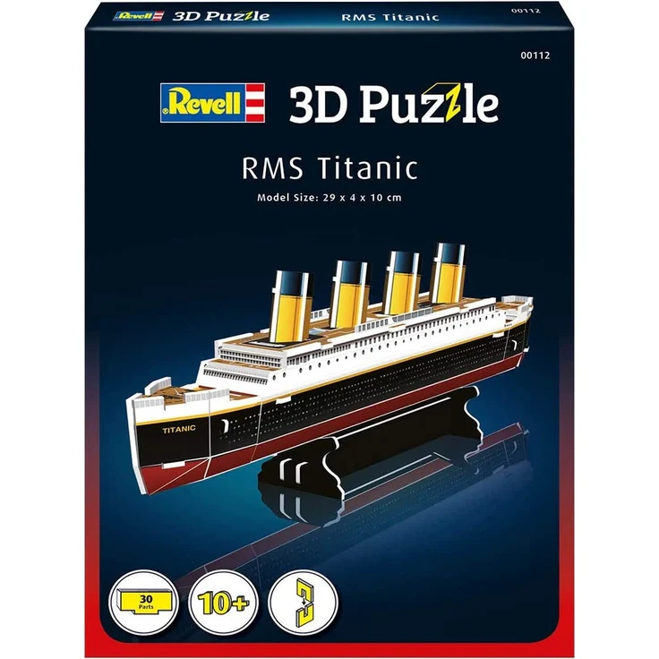 Revell 3D Puzzle 00112 RMS Titanic, das wohl berühmteste Schiff Welt in 3D entdecken, Bastelspass für Jung und Alt, farbig – Bild 1