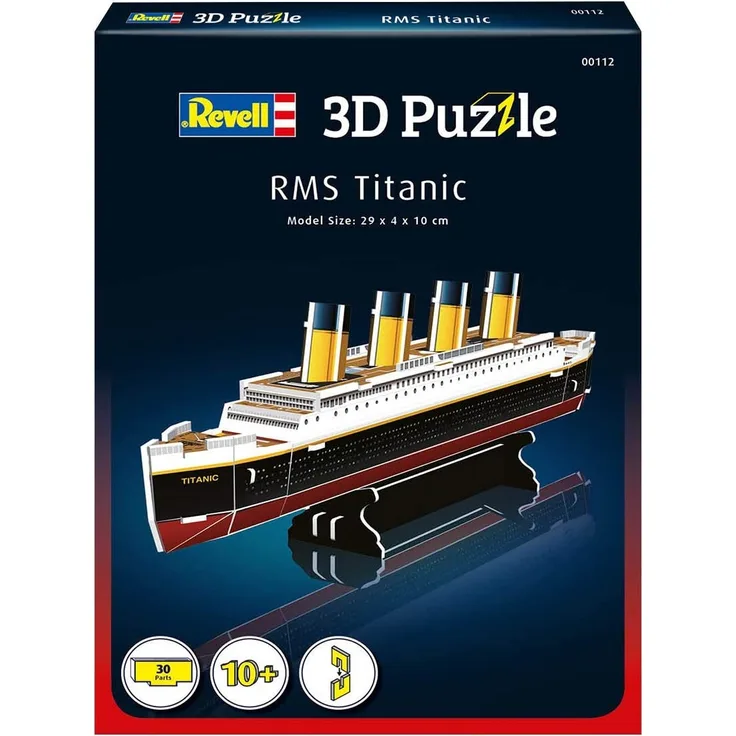 Revell 3D Puzzle 00112 RMS Titanic, das wohl berühmteste Schiff Welt in 3D entdecken, Bastelspass für Jung und Alt, farbig