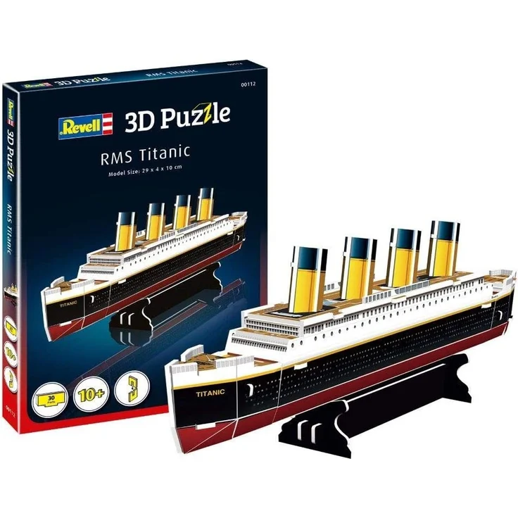 Revell 3D Puzzle 00112 RMS Titanic, das wohl berühmteste Schiff Welt in 3D entdecken, Bastelspass für Jung und Alt, farbig – Bild 3