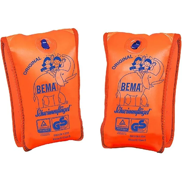 Happy People Unisex Jugend Bema Schwimmfluegel, Orange, One Size