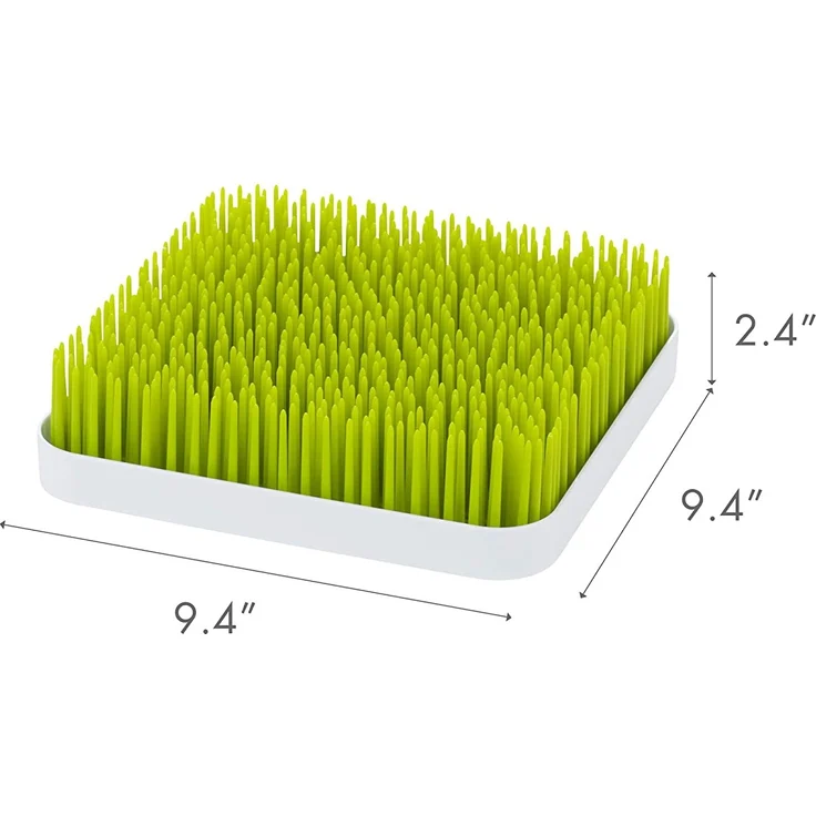 Boon GRASS Abtropfgestell mit praktischer Auffangschale für die Küche, Stylisches zweiteiliges Trockengestell in Grün, Baby Erstausstattung, Trockenständer für Babyflaschen, Baby Zubehör – Bild 8