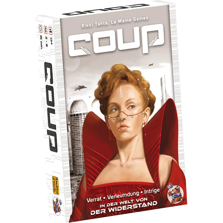 IBCD0002 - Coup, Kartenspiel, 2-6 Spieler, ab 13 Jahren (DE-Ausgabe)