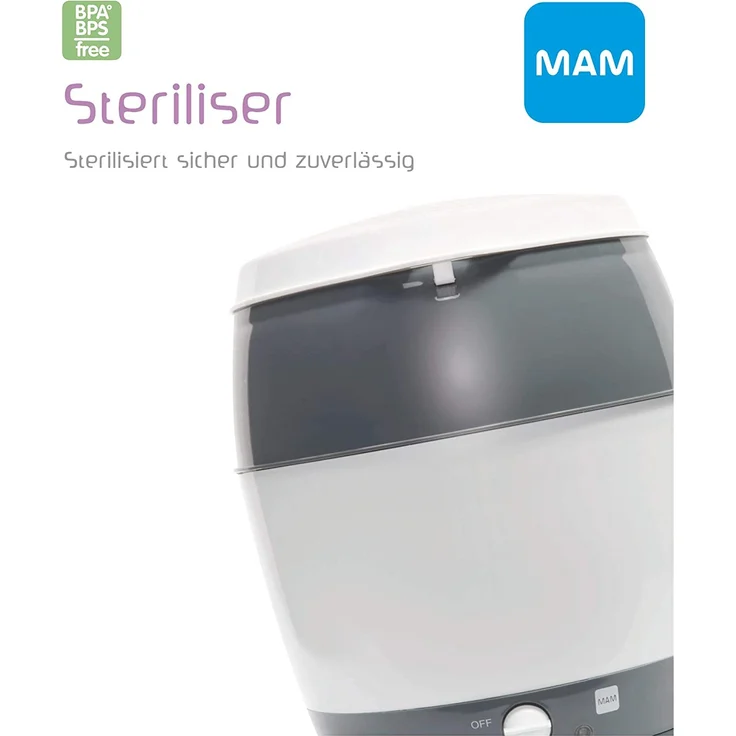 MAM Sterilisator Grau inkl. Oberkorb und Zange – Bild 6