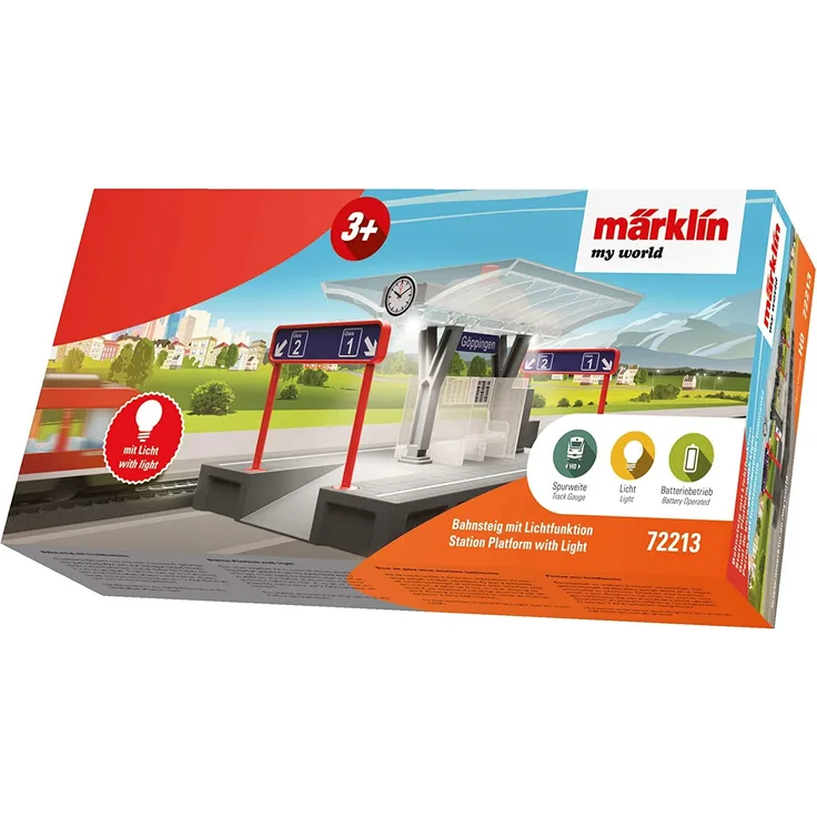 Märklin my world 72213 - Bahnsteig mit Licht, Spur H0