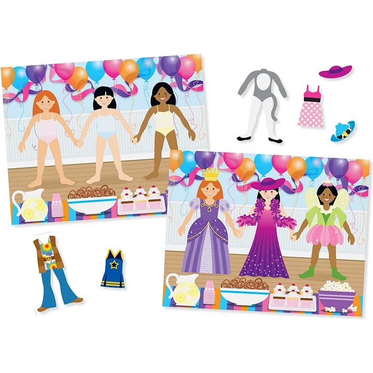 Melissa & Doug wiederverwendbares Stickerbrett – Verkleidung | Aktivitätsbrett | Stickerbrett | 3+ | Geschenk für Jungen oder Mädchen – Bild 4