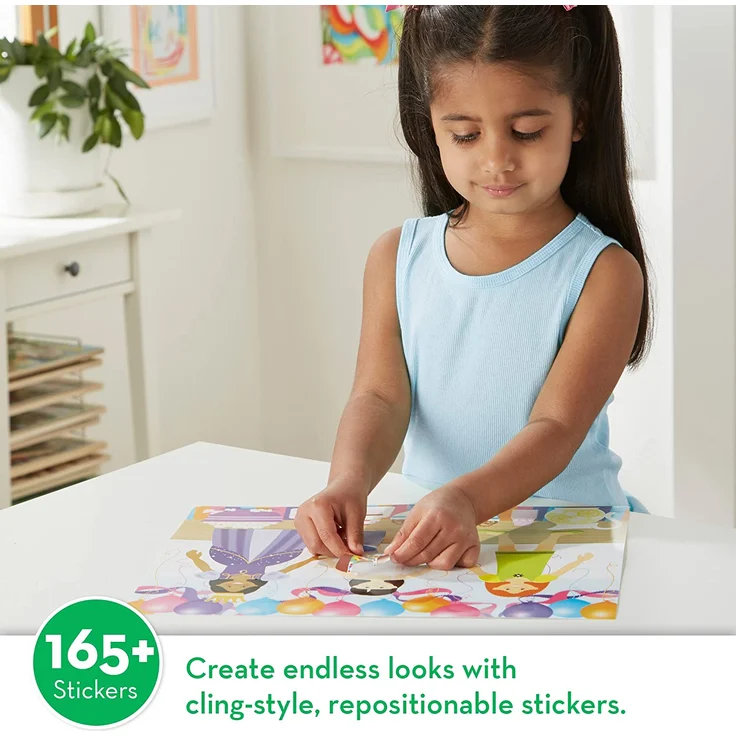 Melissa & Doug wiederverwendbares Stickerbrett – Verkleidung | Aktivitätsbrett | Stickerbrett | 3+ | Geschenk für Jungen oder Mädchen – Bild 2