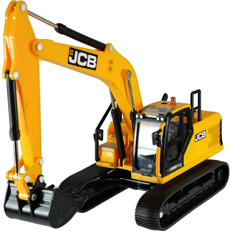 JCB 220X LC Kettenbagger, Britains Schiebe Spielzeug aus hochwertigem Material im Maßstab 1:32, interaktives Push Toys Spielzeug ab 3 Jahren, für Fans von originalgetreuen Nachbildungen – Bild 5
