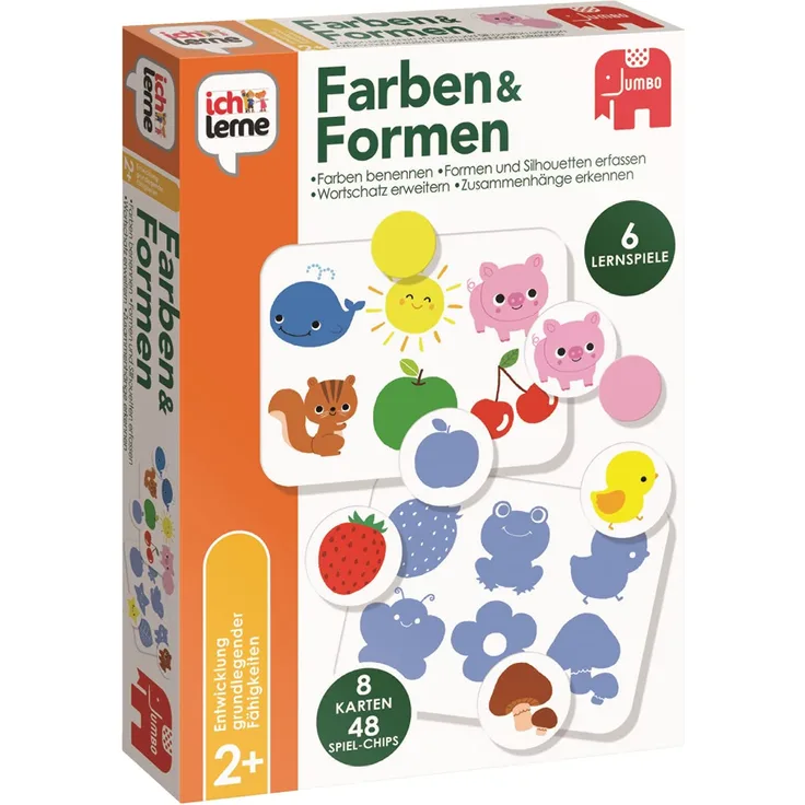 Jumbo Spiele 19580 Formen & Farben Ich lerne, 27.5x20x5
