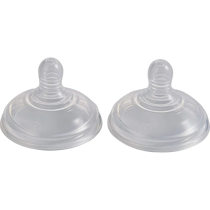 Tommee Tippee Advanced Anti-Kolik-Sauger mit langsarem Nahrungszufluss, ab 0+ Monate, 2er- Pack