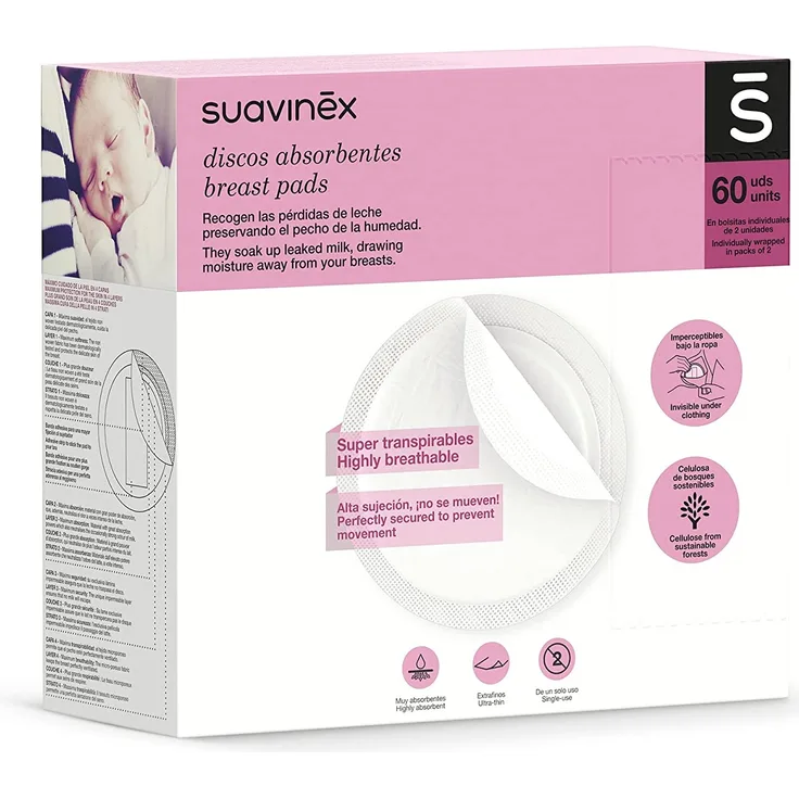 Suavinex 3182126 - Stilleinlage 60er Pack