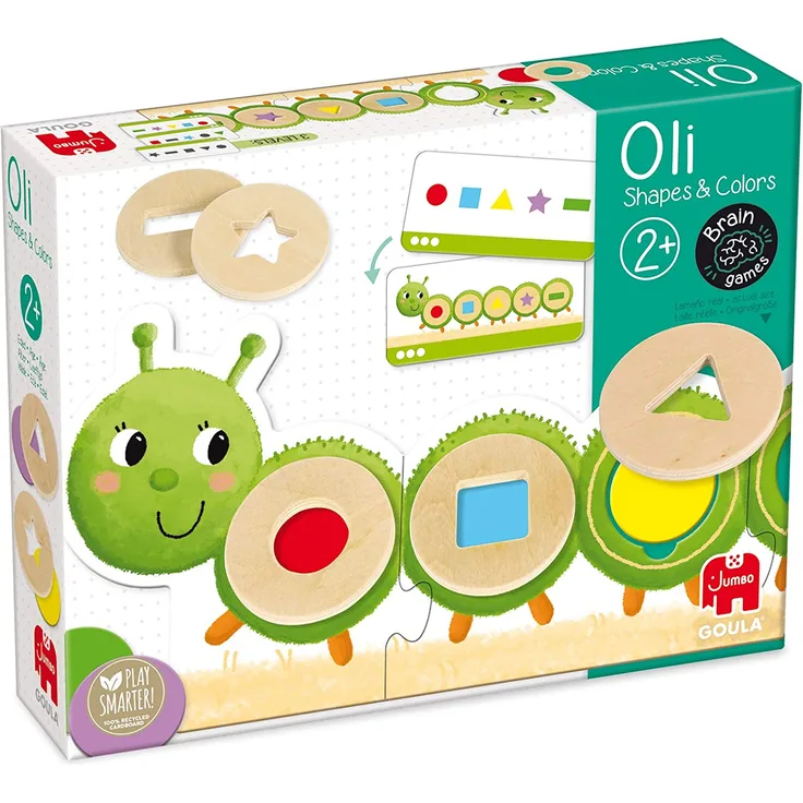 Jumbo Spiele Jumbo 53477 - Raupe, Farben und Formen, Puzzle, Legespiel