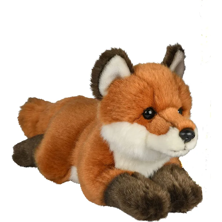 Uni-Toys - Rotfuchs, liegend- 24 cm (Länge) - Fuchs, Waldtier - Plüschtier, Kuscheltier HW79048