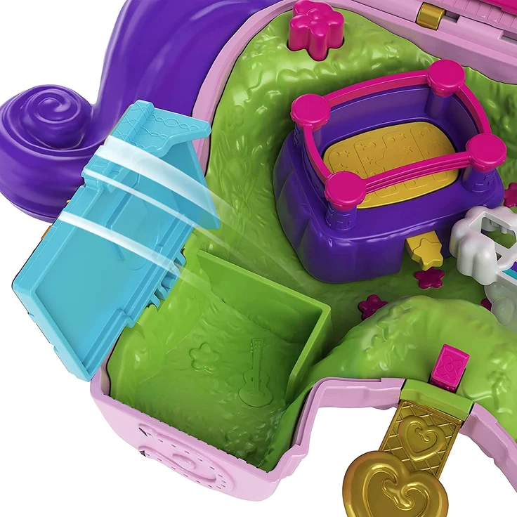 Polly Pocket GVL88 - Polly Pocket Einhorn-Party Spielset, Polly und Lila Puppe und über 25 Überraschungen – Bild 5