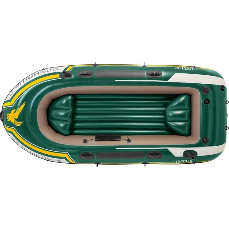 Intex 68380NP 'Seahawk 3', Schlauchboot-Set, max. Tragkraft 360 kg, bis zu 3 Personen, grün – Bild 2