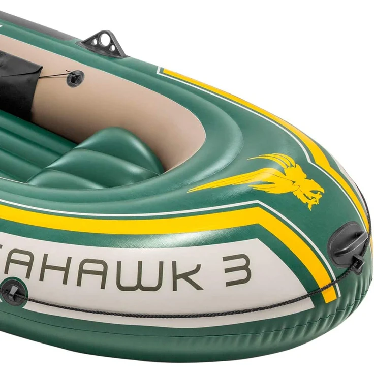 Intex 68380NP 'Seahawk 3', Schlauchboot-Set, max. Tragkraft 360 kg, bis zu 3 Personen, grün – Bild 6