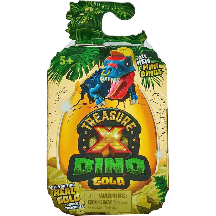 Treasure X Dino Gold - Mini-Dino Ei mit Figur - sortiert, 1 Stück